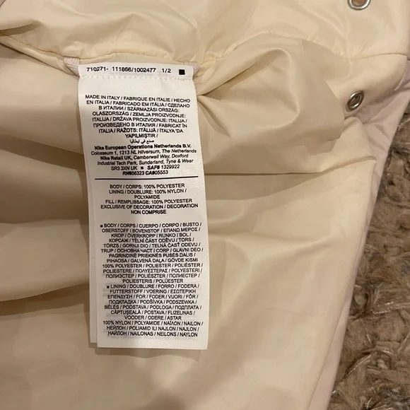 Nike ESC Down Collared Vest Wheat Men's Size S - Picture 9 of 14